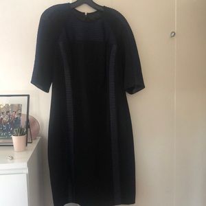 Black and midnight cocktail dress.